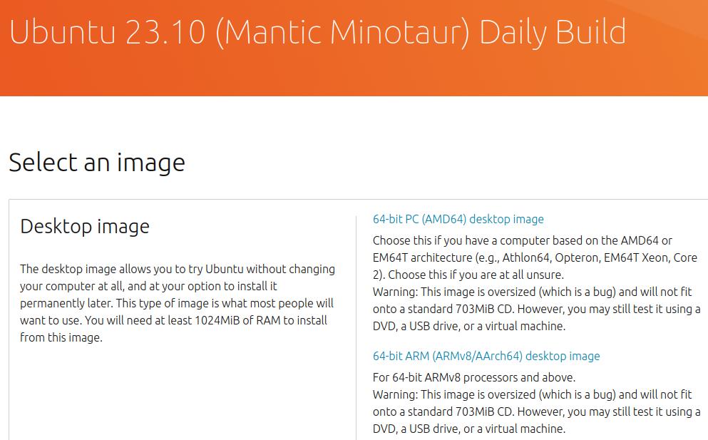 Ubuntu Mantic Minotaur Daily Builds Sind Verf Gbar